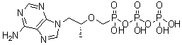CAS # 166403-66-3, Tenofovir diphosphate, PMPApp, (R)-Diphosphoric acid monoanhydride with [[2-(6-amino-9H-purin-9-yl)-1-methylethoxy]methyl]phosphonic acid