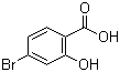 CAS # 1666-28-0, 4-Bromo-2-hydroxybenzoic acid, 4-Bromosalicylic acid