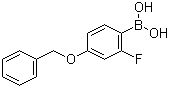 structure of CAS# 166744-78-1, 4-苄氧基-2-氟苯硼酸