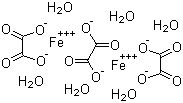structure of CAS# 166897-40-1, Ferric oxalate hexahydrate