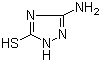 structure of CAS# 16691-43-3, 3-氨基-5-巯基-1,2,4-三氮唑