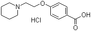 4-(2-Piperidinoethoxy)benzoic acid hydrochloride molecular structure (CAS 166975-76-4)
