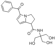 CAS # 167105-80-8, Ketorolac EP Impurity E, 5-benzoyl-N-[1,3-dihydroxy-2-(hydroxymethyl)propan-2-yl]-2,3-dihydro-1H-pyrrolizine-1-carboxamide