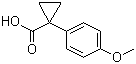 structure of CAS# 16728-01-1, 1-(4-Methoxyphenyl)cyclopropanecarboxylic acid