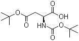 structure of CAS# 1676-90-0, 叔丁氧羰基-L-天冬氨酸-4-叔丁酯