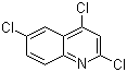 structure of CAS# 1677-50-5, 2,4,6-三氯喹啉