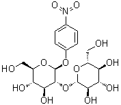 CAS # 16790-33-3, p-Nitrophenyl beta-sophoroside, 4-Nitrophenyl 2-O-beta-D-glucopyranosyl-beta-D-glucopyranoside