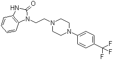 CAS # 167933-07-5, Flibanserin, 3-[2-[4-[4-(Trifluoromethyl)phenyl]piperazin-1-yl]ethyl]-1H-benzimidazol-2-one