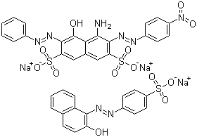 CAS # 167954-13-4, Acid Black ATT-M, 4-Amino-5-hydroxy-3-[(4-nitrophenyl)azo]-6-(phenylazo)-2,7-naphthalenedisulfonic acid disodium salt mixt. with 4-[(2-hydroxy-1-naphthalenyl)azo]benzenesulfonic acid monosodium salt