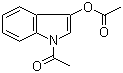 structure of CAS# 16800-67-2, 1-乙酰基-1H-吲哚-3-基乙酸酯