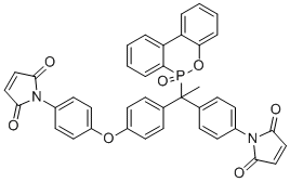 CAS 登录号：1683589-55-0, 1-[4-[1-[4-[4-(2,5-二氢-2,5-二氧代-1H-吡咯-1-基)苯氧基]苯基]-1-(6-氧代-6H-二苯并[c,e][1,2]氧杂磷杂苯-6-基)乙基]苯基]-1H-吡咯-2,5-二酮
