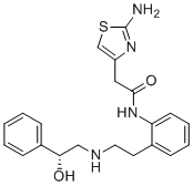 CAS # 1684452-80-9, ortho-Mirabegron, 2-(2-Amino-1,3-thiazol-4-yl)-N-[2-(2-{[(2R)-2-hydroxy-2-phenylethyl]amino}ethyl)phenyl]acetamide