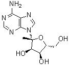CAS # 16848-12-7, 1'-C-Methyladenosine, 9-(1-Deoxy-beta-D-psicofuranosyl)adenine
