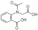 structure of CAS# 16851-69-7, 2-[Acetyl(carboxymethyl)amino]benzoic acid