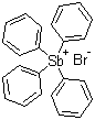 structure of CAS# 16894-69-2, Tetraphenylantimony(V) bromide
