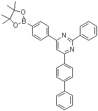 CAS # 1689538-51-9, 4-[1,1'-Biphenyl]-4-yl-2-phenyl-6-[4-(4,4,5,5-tetramethyl-1,3,2-dioxaborolan-2-yl)phenyl]pyrimidine