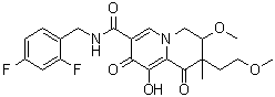 CAS # 1690331-06-6, N-(2,4-Difluorobenzyl)-9-hydroxy-3-methoxy-2-(2-methoxyethyl)-2-methyl-1,8-dioxo-2,3,4,8-tetrahydro-1H-quinolizine-7-carboxamide