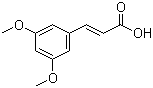 structure of CAS# 16909-11-8, 3,5-二甲氧基肉桂酸