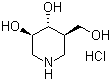 structure of CAS# 169105-89-9, (3R,4R,5R)-5-(羟基甲基)哌啶-3,4-二醇盐酸盐