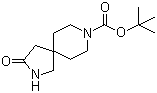 structure of CAS# 169206-67-1, tert-Butyl 3-oxo-2,8-diazaspiro[4.5]decane-8-carboxylate