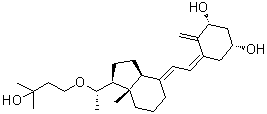 CAS 登录号：169218-34-2, (1R,3R,5Z)-4-亚甲基-5-[(2E)-[(1S,3aS,7aS)-八氢-1-[(1S)-1-(3-羟基-3-甲基丁氧基)乙基]-7a-甲基-4H-茚-4-亚基]亚乙基]-1,3-环己烷二醇