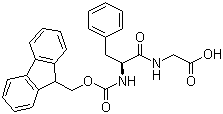 structure of CAS# 169624-67-3, Fmoc-Phenylalanyl-glycine