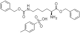 structure of CAS# 16964-83-3, N-Benzyloxycarbonyl-L-lysine benzyl ester p-toluenesulfonate