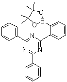 CAS 登录号：1696425-27-0, 2,4-二苯基-6-[2-(4,4,5,5-四甲基-1,3,2-二氧硼杂环戊烷-2-基)苯基]-1,3,5-三嗪