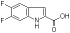 structure of CAS# 169674-35-5, 5,6-Difluoroindole-2-carboxylic acid