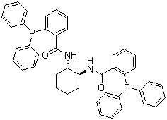 structure of CAS# 169689-05-8, (1S,2S)-(-)-1,2-环己二胺-N,N'-双(2-二苯基膦基苯甲酰)