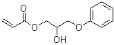 structure of CAS# 16969-10-1, 2-羟基-3-苯氧基丙基丙烯酸酯
