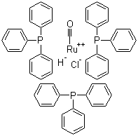 Carbonylchlorohydrotris(triphenylphosphine)ruthenium molecular structure (CAS 16971-33-8)