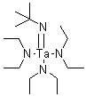 structure of CAS# 169896-41-7, tert-Butyliminotris(diethylamino)tantalum