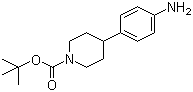 structure of CAS# 170011-57-1, 4-(4-氨基苯基)哌啶-1-甲酸叔丁酯