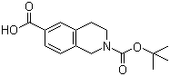 structure of CAS# 170097-67-3, N-Boc-1,2,3,4-四氢异喹啉-6-甲酸