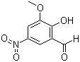 structure of CAS# 17028-61-4, 3-Methoxy-5-nitrosalicylaldehyde