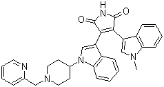 structure of CAS# 170364-57-5, Enzastaurin