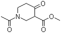 structure of CAS# 17038-83-4, 1-乙酰基-4-氧代-3-哌啶羧酸甲酯