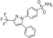 CAS # 170569-87-6, 4-(5-Phenyl-3-trifluoromethyl-1H-pyrazol-1-yl)benzenesulfonamide, 4-[5-Phenyl-3-(trifluoromethyl)-1H-pyrazol-1-yl]benzenesulfonamide