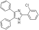 structure of CAS# 1707-67-1, 2-(2-Chlorophenyl)-4,5-diphenylimidazole