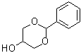 CAS # 1708-40-3, 2-Phenyl-1,3-dioxan-5-ol, 2-Phenyl-1,3-dioxinan-5-ol, 5-Hydroxy-2-phenyl-1,3-dioxane, Benzaldehyde cyclic 2-hydroxytrimethylene acetal, NSC 97343