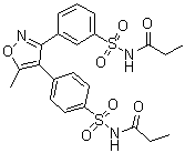 CAS # 1708094-99-8, N-[[3-[5-Methyl-4-[4-[[(1-oxopropyl)amino]sulfonyl]phenyl]-3-isoxazolyl]phenyl]sulfonyl]propanamide