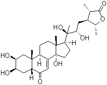 structure of CAS# 17086-76-9, 杯苋甾酮