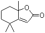 CAS # 17092-92-1, (2,6,6-Trimethyl-2-hydroxycyclohexylidene)acetic acid lactone, 5,6,7,7a-Tetrahydro-4,4,7a-trimethyl-2(4H)-benzofuranone