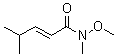 CAS # 170969-86-5, (E)-N-Methoxy-N,4-dimethyl-2-pentenamide
