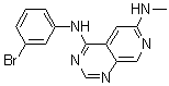 structure of CAS# 171179-06-9, N4-(3-Bromophenyl)-N6-methyl-pyrido[3,4-d]pyrimidine-4,6-diamine