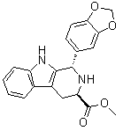 CAS # 171596-42-2, (1S-trans)-1-(1,3-Benzodioxol-5-yl)-2,3,4,9-tetrahydro-1H-pyrido[3,4-b]indole-3-carboxylic acid methyl ester