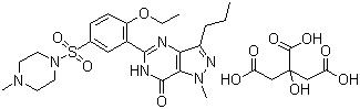 structure of CAS# 171599-83-0, Sildenafil citrate