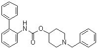 CAS # 171723-80-1, [1,1'-Biphenyl]-2-ylcarbamic acid 1-(phenylmethyl)-4-piperidinyl ester