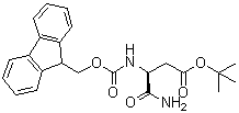 CAS 登录号：171778-09-9, (S)-4-氨基-3-[[(9H-芴-9-基甲氧基)羰基]氨基]-4-氧代丁酸叔丁酯
